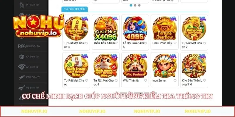 Cơ chế minh bạch giúp người dùng kiểm tra thông tin trước khi trải nghiệm