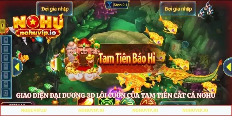 Giao diện đại dương 3D lôi cuốn của tam tiên cắt cá nohu