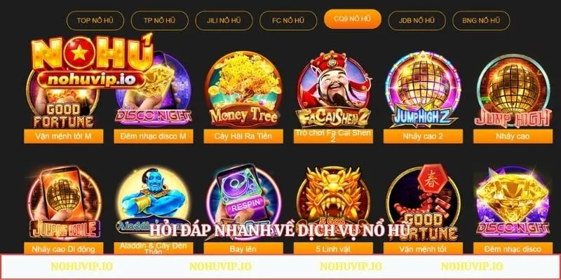 Hỏi đáp nhanh về dịch vụ nổ hũ 