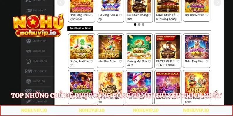 Top những chủ đề được cộng đồng game thủ yêu thích nhất