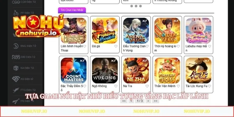 Tựa game nổi bật nhờ biểu tượng vàng bạc lấp lánh